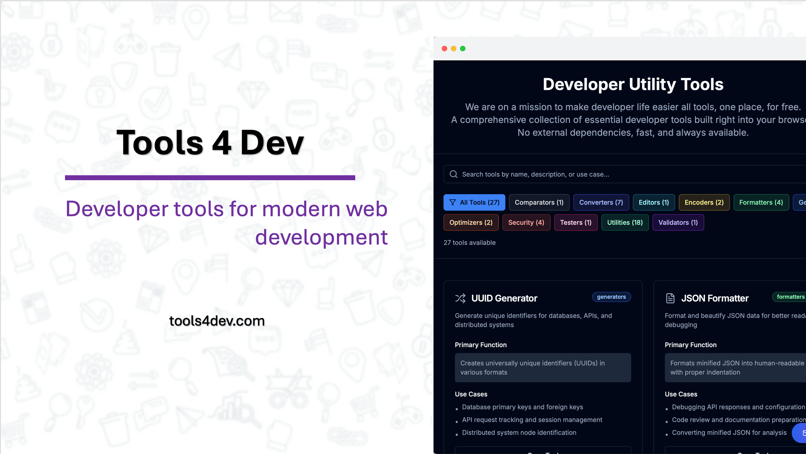 Tools4Dev - Essential Developer Tools & Resources
